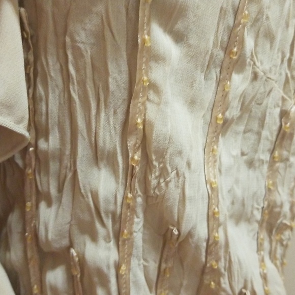 Vintage Beaded Flowy Blouse MEDIUM - Picture 3 of 7